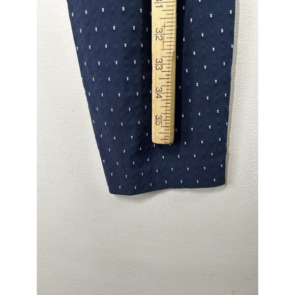 Lane Bryant Womens Blue White Polka Dots Dress Pants Size 14 - Picture 12 of 14